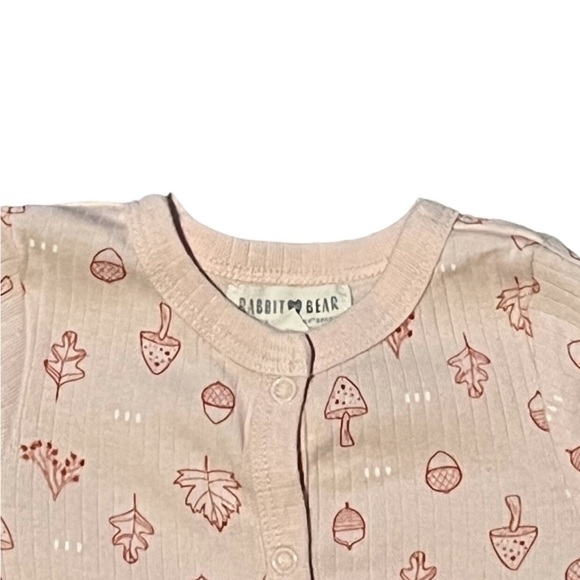 Girls 3-6M Zip Bottom Up Pajama - Picture 2 of 3